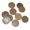 10 TOTAL INDIAN HEAD PENNIES *MIXED DATES & GRADES*!! INDIAN HEAD CENTS CAME OUT OF SAFE!!