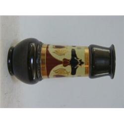 A BRETBY ART NOUVEAU DESIGN BALUSTER VASE, c.1900, band of stylized foliage picked out in gilt, N...