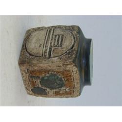 A TROIKA MARMALADE POT, marked 'Troika, Cornwall', signed 'H.I', height 10cm  20-30...
