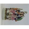 Image 1 : A STAFFORDSHIRE FLATBACK FIGURE GROUP, 19th Century, courting couple in Irish costume, (base chip...