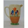 Image 1 : A CLARICE CLIFF BIZARRE ATHENS JUG, crocus pattern, height 16cm  80-100...