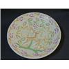 Image 1 : A CROWN DEVON ART DECO CHARGER, leaping gazelle in relief surrounded by stylized foliage highligh...