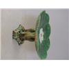 Image 1 : A MAJOLICA COMPORT, c.1880, formed as three storks beneath a waterlily, on an incurved triangular...