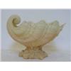Image 1 : A ROBINSON AND LEADBEATER TINTED PARIAN VASE, early 20th Century, modelled as an open shell on a ...