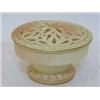 Image 1 : A LOCKE & CO WORCESTER POT POURRI, gilt and pierced cover, fluted vessel, height 8cm  50-60...