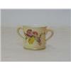 Image 1 : A ROYAL WORCESTER MINIATURE BLUSH IVORY TWIN HANDLED CUP, 1904, floral decoration, height 4cm  30...