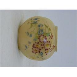 A ROYAL WORCESTER BLUSH IVORY OVOID VASE, 1908, florally decorated, No. 161, height 8cm, and a lo...