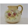 Image 1 : A FIELDING ROYAL DEVON JUG, ovoid shape, floral decoration, gilt handle, script No. '4543', heigh...