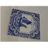 Image 1 : A MINTON HOLLINS & CO ART POTTERY TILE, blue transfer printed sailing vessel, 15cm x 15cm  30-40...