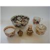 Image 1 : A ROYAL CROWN DERBY IMARI PEPPER POT, a Duesbury period ink stand, (s.d.), an Imari waste bowl, t...