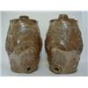 Image 1 : A PAIR OF SALT GLAZED STONEWARE BREWERY BARRELS, first half of the 19th Century, labelled 'Brandy...