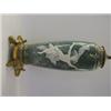 Image 1 : A VICTORIAN BALUSTER VASE, (converted to an electric lamp) moulded classically draped female in i...