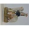Image 1 : A STAFFORDSHIRE FLATBACK FIGURE, 19th Century, highlander standing in front of a ram, with variou...