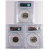 Image 2 : Lot of 3 Jefferson Nickels PCGS MS-66 1940, 41, 42 Type 2