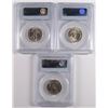 Image 2 : ( 3 ) 1956-D WASHINGTON QUARTERS, PCGS  MS-65