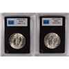 Image 1 : ( 2 ) CCGS GRADED WALKING LIBERTY HALF DOLLARS: 1945-D CH BU & 1947-D CH BU