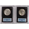 Image 2 : ( 2 ) CCGS GRADED WALKING LIBERTY HALF DOLLARS: 1945-D CH BU & 1947-D CH BU