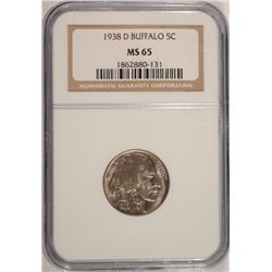 1938-D BUFFALO NICKEL NGC MS-65