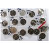 Image 1 : KENNEDY HALF DOLLAR LOT; 3-1976 PROOF SILVER,  18 - NICE BU mostly 1990 P&D