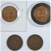 Image 2 : 4 - 1865 TWO CENT PIECES, FINE,  XF CLEANED, 2 - GOOD