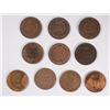 Image 2 : 10 INDIAN HEAD CENTS; 5-1899 (3-VG,2-AG) & 5-1906  (3-FINE, 2-VF)