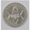 Image 1 : 1858 (TYPE 2) THREE CENT SILVER CH BU