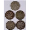 Image 1 : (5) 1867 SHIELD NICKELS