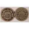 Image 1 : (2) 1872 SHIELD NICKELS