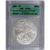 Image 1 : 2007-W PROOF SILVER AMERICAN EAGLE ICG SP-69