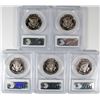 Image 2 : 5 1977-S KENNEDY HALF DOLLARS ALL PCGS PR-69 DCAM