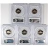 Image 2 : 5 1983-S JEFFERSON NICKELS PCGS  PR-69 DCAM