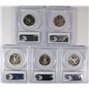 Image 2 : 5 1974-S WASHINGTON QUARTERS PCGS PR-69 DCAM