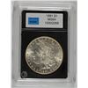 Image 1 : 1891 MORGAN DOLLAR CCGS GRADED GEM BU WHITE