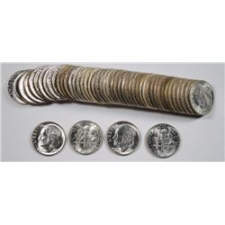 ORIGINAL GEM BU ROLL OF 1955 ROOSEVELT DIME