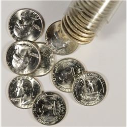 ORIGINAL GEM BU ROLL OF 1960-D WASHINGTON QUARTERS,