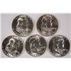 Image 2 : ORIGINAL GEM BU ROLL OF 1959-D FRANKLIN HALF DOLLARS