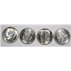 Image 2 : ORIGINAL GEM BU ROLL OF 1964-D FRANKLIN HALF DOLLARS