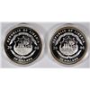 Image 2 : 2000 NIXON & ROOSEVELT LIBERIA .999 SILVER PROOF COINS WITH CERTS (2) COINS