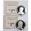 Image 3 : 2000 NIXON & ROOSEVELT LIBERIA .999 SILVER PROOF COINS WITH CERTS (2) COINS