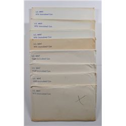 8 - U.S. MINT SETS; 4-1975 & 4-1976 in ORG ENVELOPES