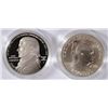 Image 1 : 2005 CHIEF JUSTICE JOHN MARSHALL & 1990 EISENHOWER DOLLARS PROOF BOX/COA