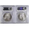 Image 2 : 2002 & 2003 AMERICAN SILVER EAGLES, PCGS MS-69