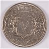 Image 2 : 1883 WITH CENTS LIBERTY NICKEL, AU+  SCARCE