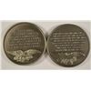 Image 2 : ( 2 ) LONGINES SYMPHONETTE STERLING SILVER MEDALS, VERY COLLECTABLE