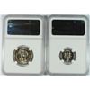 Image 2 : 1967 SMS ROOSEVELT DIME & 1967 SMS WASHINGTON QUARTER, BOTH NGC MS-67