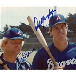 Dale Murphy & Bob Horner Signed Braves 8x10 Photo (PSA COA)