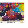 Image 2 : Muhammad Ali vs. Sonny Liston 11x17 "Get Up and Fight" Signed Winford Lithograph (Winford COA)