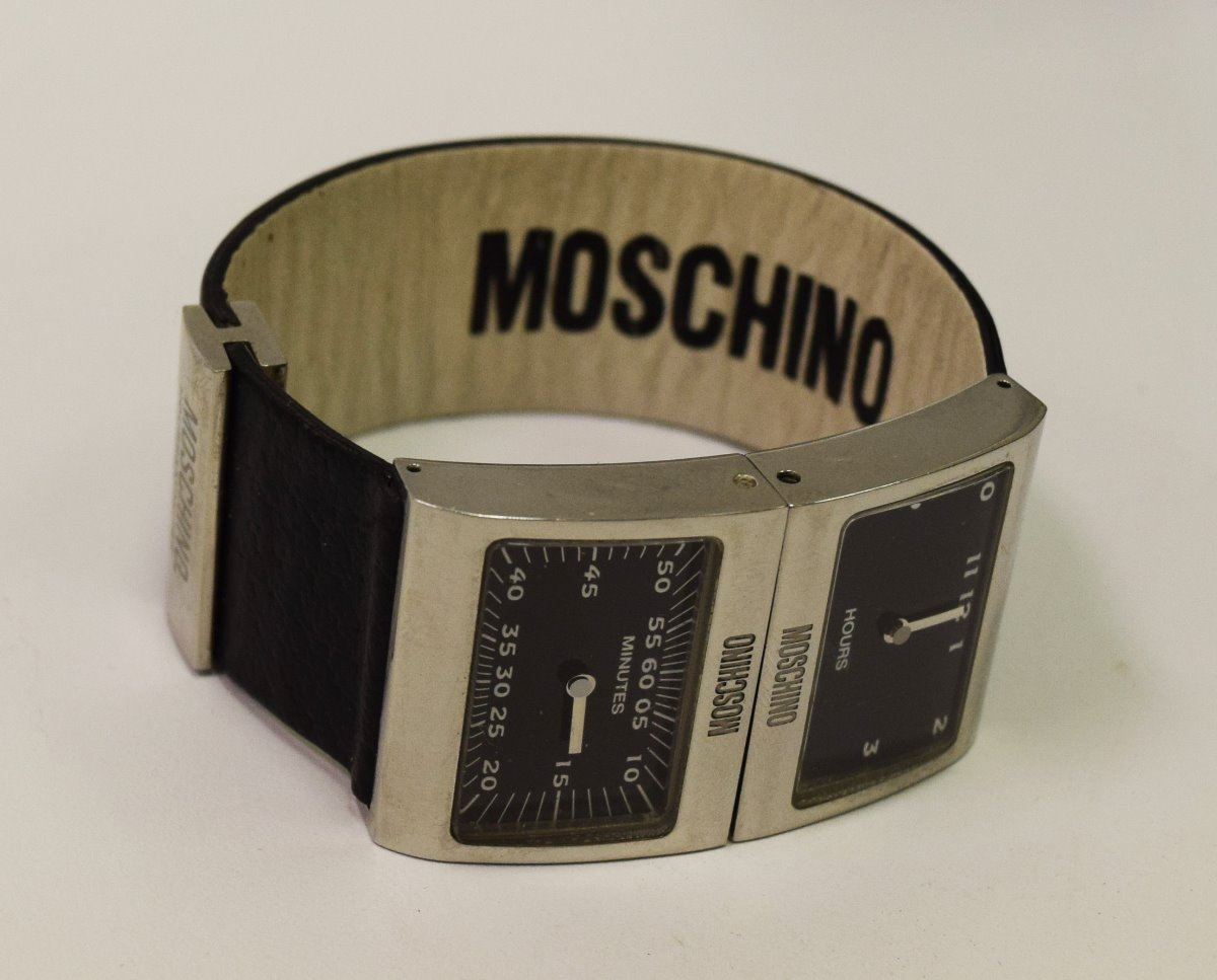 Designer Moschino Hours & Minutes Wrist Watch