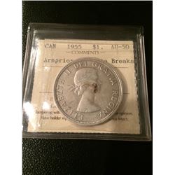 1955 Canada Arnprior (with Die Breaks) - ICCS AU50