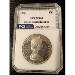 1965 Canadian Dollar - (SBP5) MS66 - Cert: 2012.02/7911